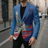 Philippines Rizal Day Blazer Filipino Motto Stella Polynesian Pattern - Wonder Print Shop