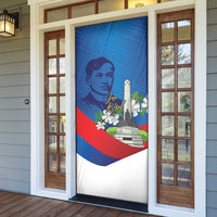 Philippines Rizal Day Door Cover Filipino Motto Stella Polynesian Pattern - Wonder Print Shop