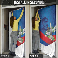 Philippines Rizal Day Door Cover Filipino Motto Stella Polynesian Pattern - Wonder Print Shop