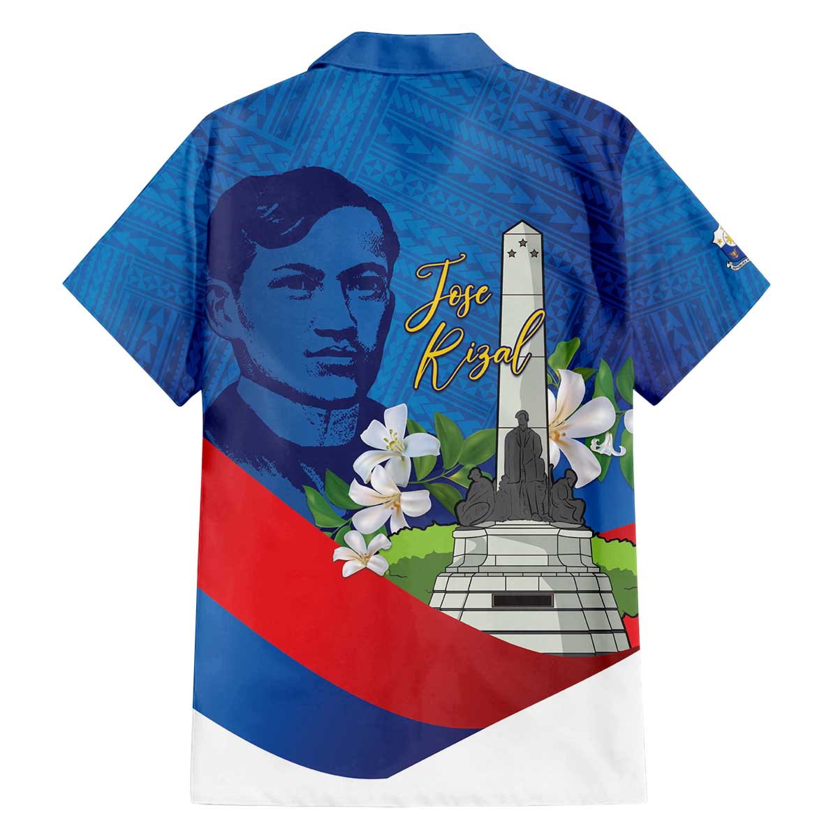 Philippines Rizal Day Family Matching Off The Shoulder Long Sleeve Dress and Hawaiian Shirt Filipino Motto Stella Polynesian Pattern - Wonder Print Shop