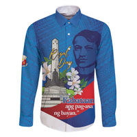 Philippines Rizal Day Family Matching Off The Shoulder Long Sleeve Dress and Hawaiian Shirt Filipino Motto Stella Polynesian Pattern - Wonder Print Shop