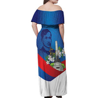 Philippines Rizal Day Family Matching Off Shoulder Maxi Dress and Hawaiian Shirt Filipino Motto Stella Polynesian Pattern - Wonder Print Shop