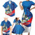 Philippines Rizal Day Family Matching Short Sleeve Bodycon Dress and Hawaiian Shirt Filipino Motto Stella Polynesian Pattern - Wonder Print Shop