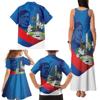 Philippines Rizal Day Family Matching Tank Maxi Dress and Hawaiian Shirt Filipino Motto Stella Polynesian Pattern - Wonder Print Shop