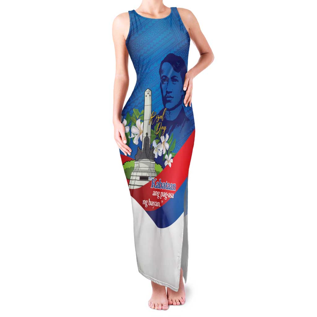 Philippines Rizal Day Family Matching Tank Maxi Dress and Hawaiian Shirt Filipino Motto Stella Polynesian Pattern - Wonder Print Shop