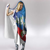 Philippines Rizal Day Hooded Blanket Filipino Motto Stella Polynesian Pattern - Wonder Print Shop