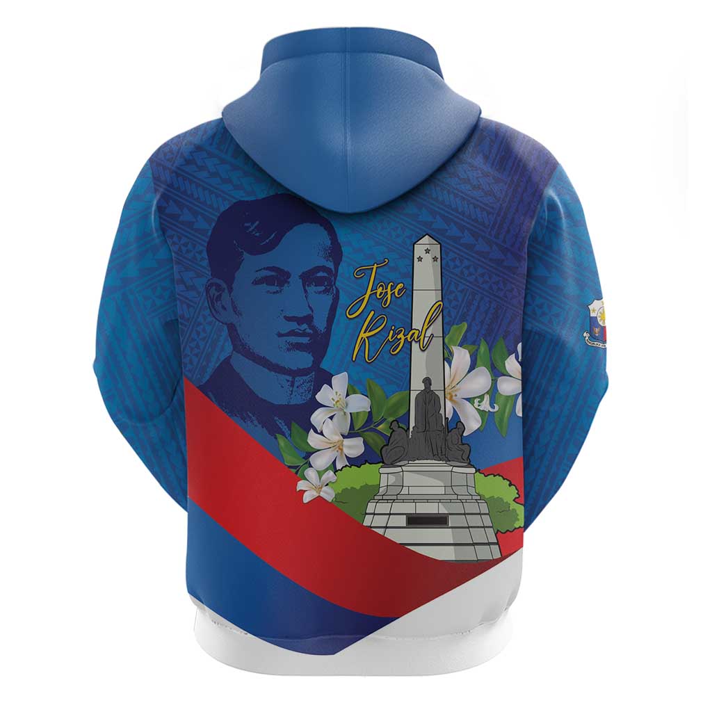Philippines Rizal Day Hoodie Filipino Motto Stella Polynesian Pattern - Wonder Print Shop