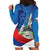 Philippines Rizal Day Hoodie Dress Filipino Motto Stella Polynesian Pattern - Wonder Print Shop