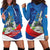 Philippines Rizal Day Hoodie Dress Filipino Motto Stella Polynesian Pattern - Wonder Print Shop