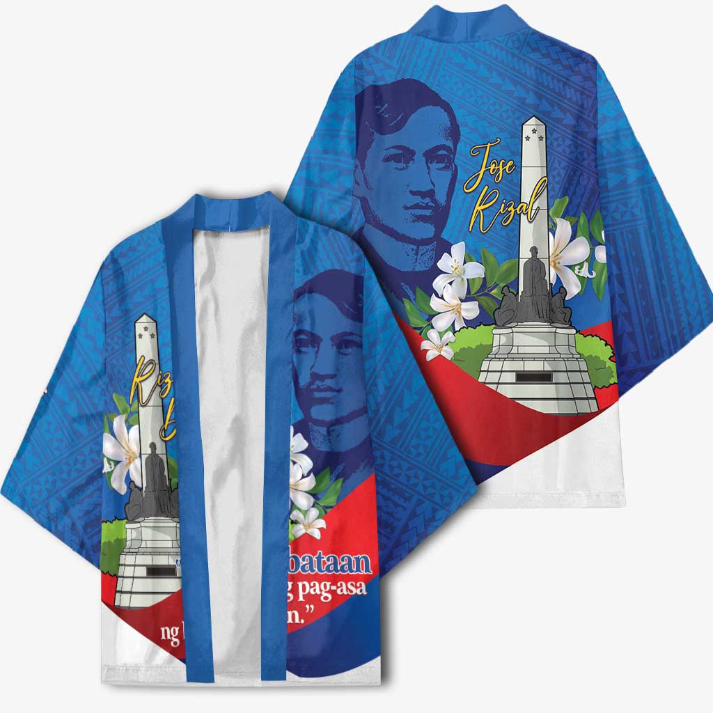 Philippines Rizal Day Kimono Filipino Motto Stella Polynesian Pattern - Wonder Print Shop