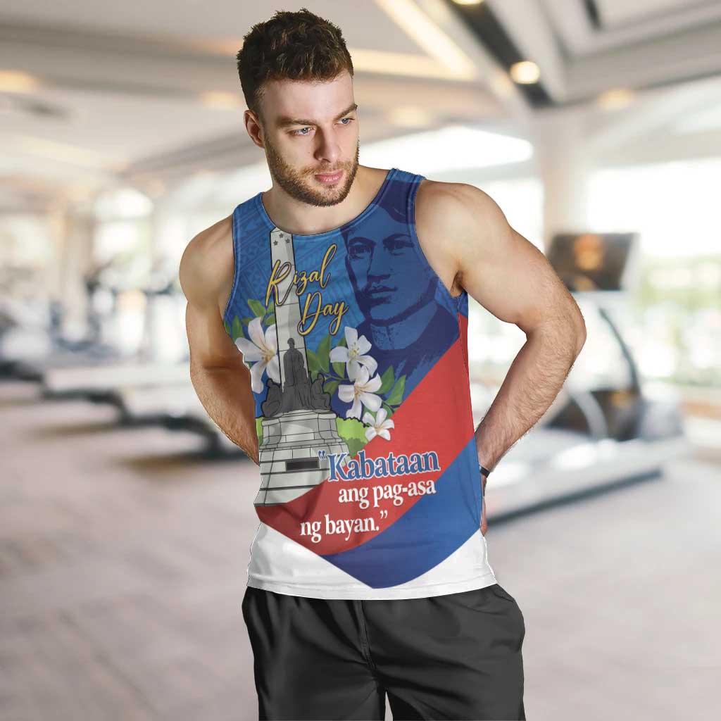 Philippines Rizal Day Men Tank Top Filipino Motto Stella Polynesian Pattern - Wonder Print Shop