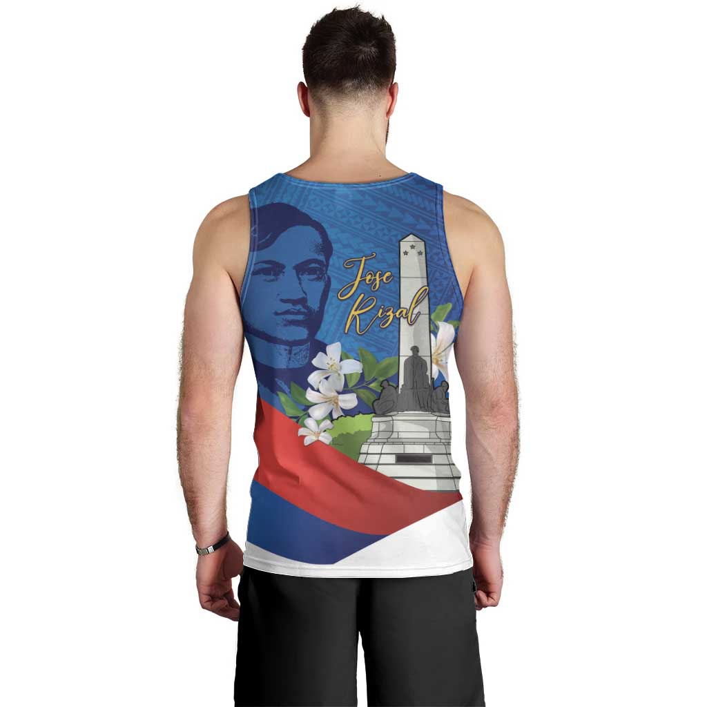 Philippines Rizal Day Men Tank Top Filipino Motto Stella Polynesian Pattern - Wonder Print Shop