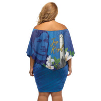 Philippines Rizal Day Off Shoulder Short Dress Filipino Motto Stella Polynesian Pattern - Wonder Print Shop