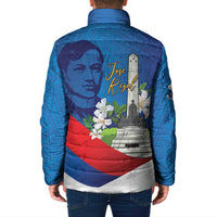 Philippines Rizal Day Padded Jacket Filipino Motto Stella Polynesian Pattern - Wonder Print Shop