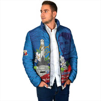 Philippines Rizal Day Padded Jacket Filipino Motto Stella Polynesian Pattern - Wonder Print Shop
