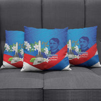 Philippines Rizal Day Pillow Cover Filipino Motto Stella Polynesian Pattern - Wonder Print Shop