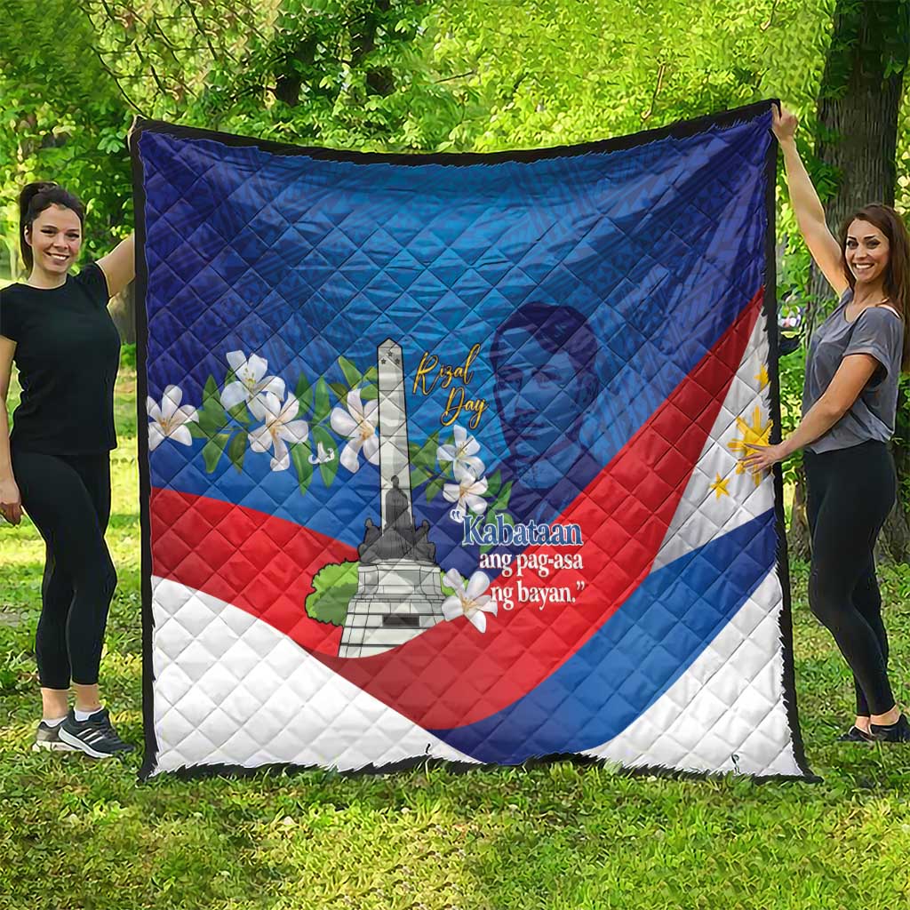 Philippines Rizal Day Quilt Filipino Motto Stella Polynesian Pattern - Wonder Print Shop