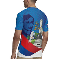 Philippines Rizal Day Rugby Jersey Filipino Motto Stella Polynesian Pattern - Wonder Print Shop