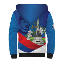 Philippines Rizal Day Sherpa Hoodie Filipino Motto Stella Polynesian Pattern - Wonder Print Shop