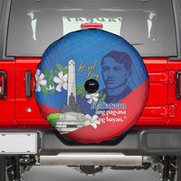 Philippines Rizal Day Spare Tire Cover Filipino Motto Stella Polynesian Pattern - Wonder Print Shop