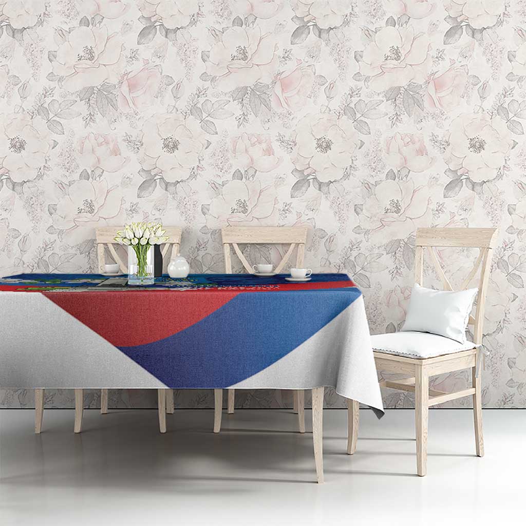 Philippines Rizal Day Tablecloth Filipino Motto Stella Polynesian Pattern - Wonder Print Shop