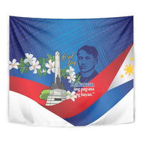 Philippines Rizal Day Tapestry Filipino Motto Stella Polynesian Pattern - Wonder Print Shop