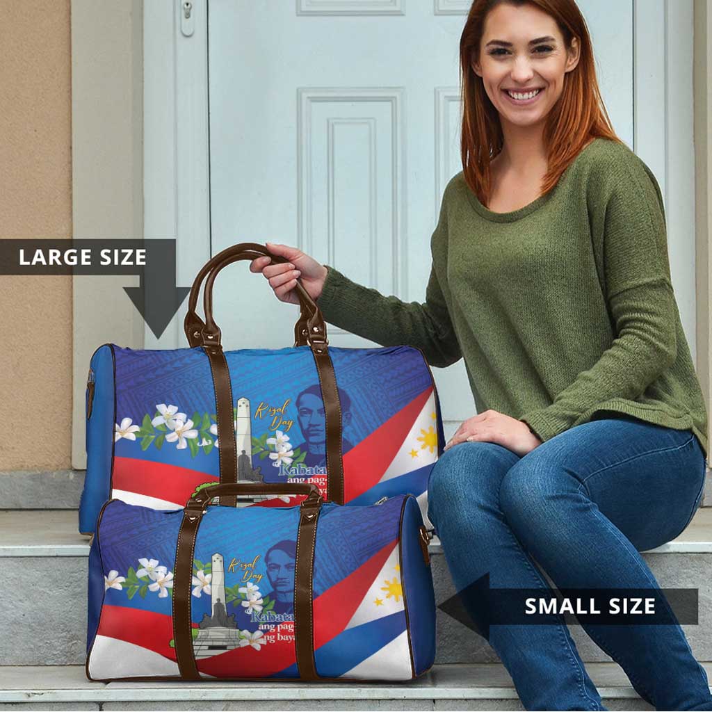 Philippines Rizal Day Travel Bag Filipino Motto Stella Polynesian Pattern - Wonder Print Shop