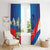 Philippines Rizal Day Window Curtain Filipino Motto Stella Polynesian Pattern - Wonder Print Shop