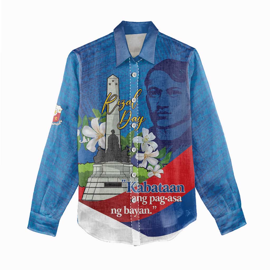 Philippines Rizal Day Women Casual Shirt Filipino Motto Stella Polynesian Pattern - Wonder Print Shop
