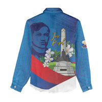 Philippines Rizal Day Women Casual Shirt Filipino Motto Stella Polynesian Pattern - Wonder Print Shop