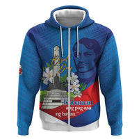 Philippines Rizal Day Zip Hoodie Filipino Motto Stella Polynesian Pattern - Wonder Print Shop