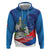 Philippines Rizal Day Zip Hoodie Filipino Motto Stella Polynesian Pattern - Wonder Print Shop