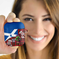 Saint Andrews Day Scotland AirPods Case Thistle Traditional Bagpipe Tartan Pattern - Wonder Print Shop