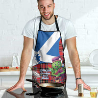 Saint Andrews Day Scotland Apron Thistle Traditional Bagpipe Tartan Pattern - Wonder Print Shop
