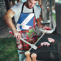 Saint Andrews Day Scotland Apron Thistle Traditional Bagpipe Tartan Pattern - Wonder Print Shop