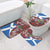 Saint Andrews Day Scotland Bathroom Set Thistle Traditional Bagpipe Tartan Pattern - Wonder Print Shop