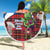 Saint Andrews Day Scotland Beach Blanket Thistle Traditional Bagpipe Tartan Pattern - Wonder Print Shop