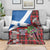 Saint Andrews Day Scotland Blanket Thistle Traditional Bagpipe Tartan Pattern - Wonder Print Shop