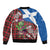 Saint Andrews Day Scotland Bomber Jacket Thistle Traditional Bagpipe Tartan Pattern - Wonder Print Shop