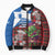 Saint Andrews Day Scotland Bomber Puffer Jacket Thistle Traditional Bagpipe Tartan Pattern - Wonder Print Shop