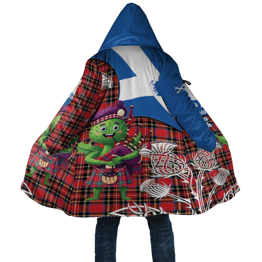 Saint Andrews Day Scotland Cloak Thistle Traditional Bagpipe Tartan Pattern - Wonder Print Shop