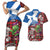 Saint Andrews Day Scotland Couples Matching Short Sleeve Bodycon Dress and Hawaiian Shirt Thistle Traditional Bagpipe Tartan Pattern - Wonder Print Shop