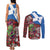 Saint Andrews Day Scotland Couples Matching Tank Maxi Dress and Long Sleeve Button Shirt Thistle Traditional Bagpipe Tartan Pattern - Wonder Print Shop