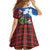 Saint Andrews Day Scotland Family Matching Off The Shoulder Long Sleeve Dress and Hawaiian Shirt Thistle Traditional Bagpipe Tartan Pattern - Wonder Print Shop