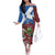 Saint Andrews Day Scotland Family Matching Off The Shoulder Long Sleeve Dress and Hawaiian Shirt Thistle Traditional Bagpipe Tartan Pattern - Wonder Print Shop