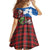 Saint Andrews Day Scotland Family Matching Off Shoulder Maxi Dress and Hawaiian Shirt Thistle Traditional Bagpipe Tartan Pattern - Wonder Print Shop