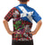 Saint Andrews Day Scotland Family Matching Off Shoulder Short Dress and Hawaiian Shirt Thistle Traditional Bagpipe Tartan Pattern - Wonder Print Shop