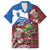 Saint Andrews Day Scotland Family Matching Off Shoulder Short Dress and Hawaiian Shirt Thistle Traditional Bagpipe Tartan Pattern - Wonder Print Shop