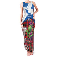 Saint Andrews Day Scotland Family Matching Tank Maxi Dress and Hawaiian Shirt Thistle Traditional Bagpipe Tartan Pattern - Wonder Print Shop