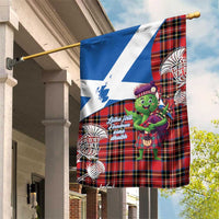 Saint Andrews Day Scotland Garden Flag Thistle Traditional Bagpipe Tartan Pattern - Wonder Print Shop